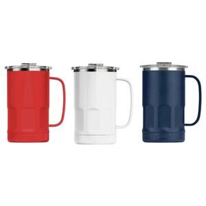 ORCA Stein Red White & Blue 3pk 28oz Stainless Steel Insulated Mugw Handle & Lid